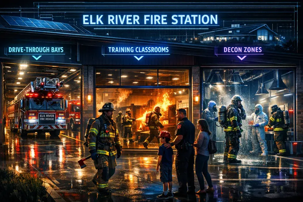Elk River Advances Plans for Modern Fire Station with Drive-Through Bays and Training Facilities