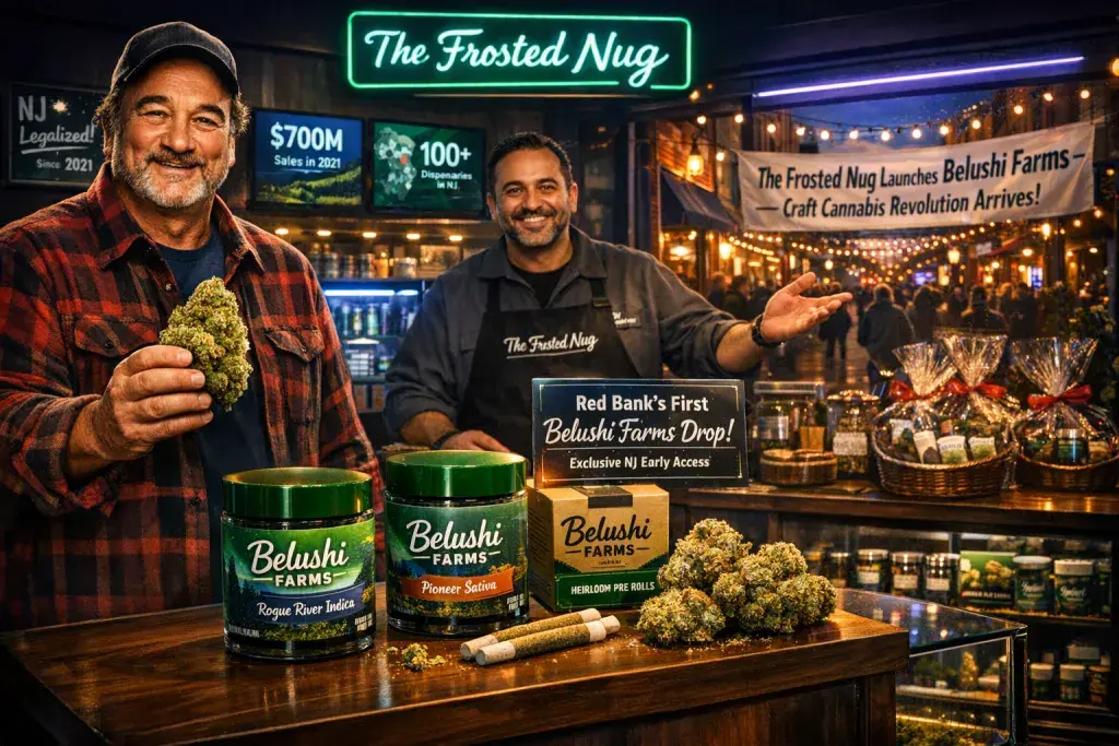The Frosted Nug Launches Belushi Farms, First Craft Cannabis Brand in Red Bank