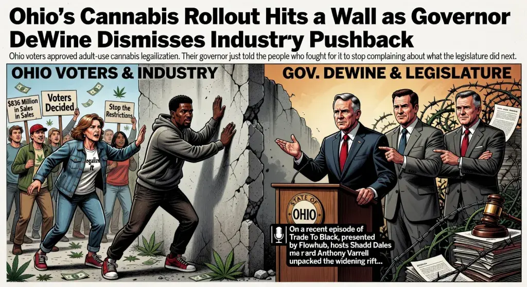 Ohio's Cannabis Rollout Hits a Wall as Governor DeWine Dismisses Industry Pushback