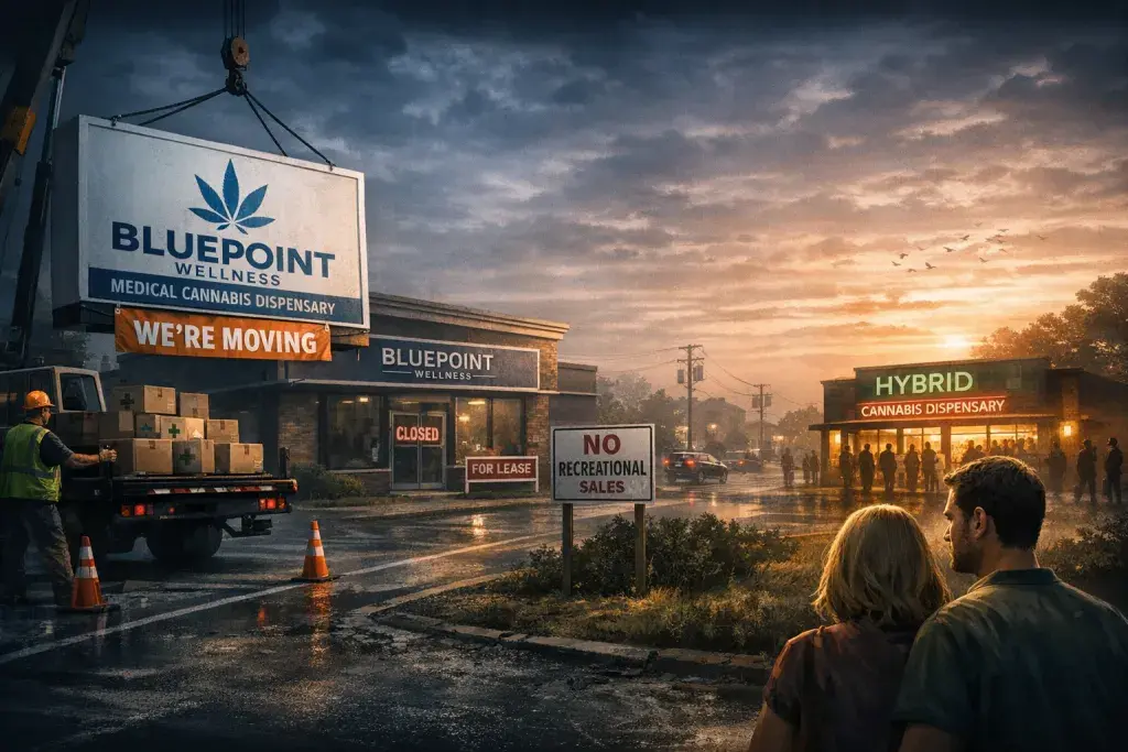 Bluepoint Wellness Relocates as Connecticut's Last Medical-Only Dispensary Faces Hybrid Shift
