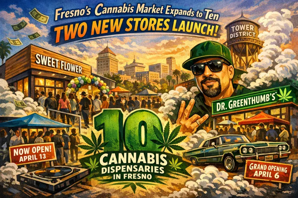 Fresno Recreational Cannabis Dispensaries Reach Double Digits as Two New Stores Launch