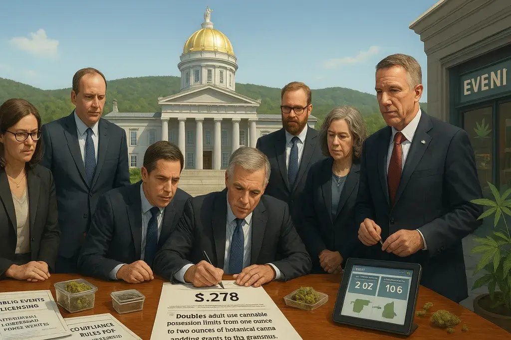 Vermont Lawmakers Double Possession Limits, Reshape Cannabis Licensing Rules