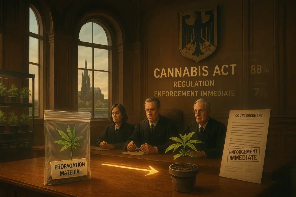 German Court Rules Planted Cannabis Cuttings Fall Under Regulation, Closing a Retail Loophole