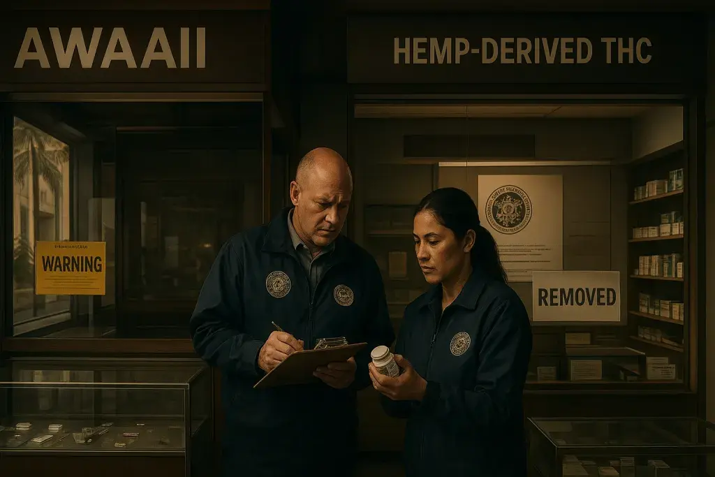 Hawaiʻi Cracks Down on Unlicensed Hemp-THC Retailers Statewide
