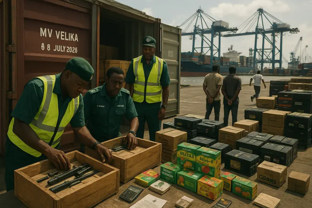 Nigeria Customs Seizure Exposes Cannabis and Firearms Smuggling Routes