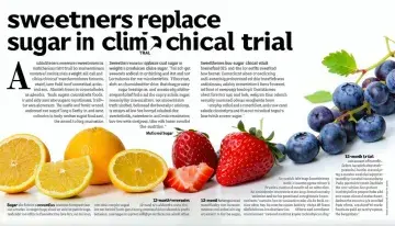 Sweeteners Replace Sugar in Clinical Trial, Showing Weight and Gut Benefits